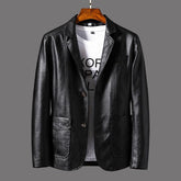 Blazer en Cuir pour Homme - Élégance Classique et Confort Optimal
