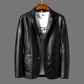 Blazer en Cuir pour Homme - Élégance Classique et Confort Optimal