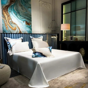 Housse de Couette en Coton Égyptien - Luxe Respirant et Confort Optimal