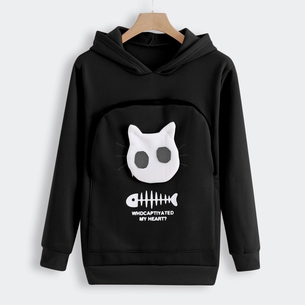 Pull d'Étreinte pour Animaux - Confort en Coton avec Poche Amovible
