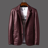 Blazer en Cuir pour Homme - Élégance Classique et Confort Optimal
