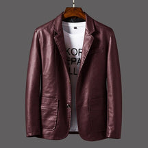 Blazer en Cuir pour Homme - Élégance Classique et Confort Optimal