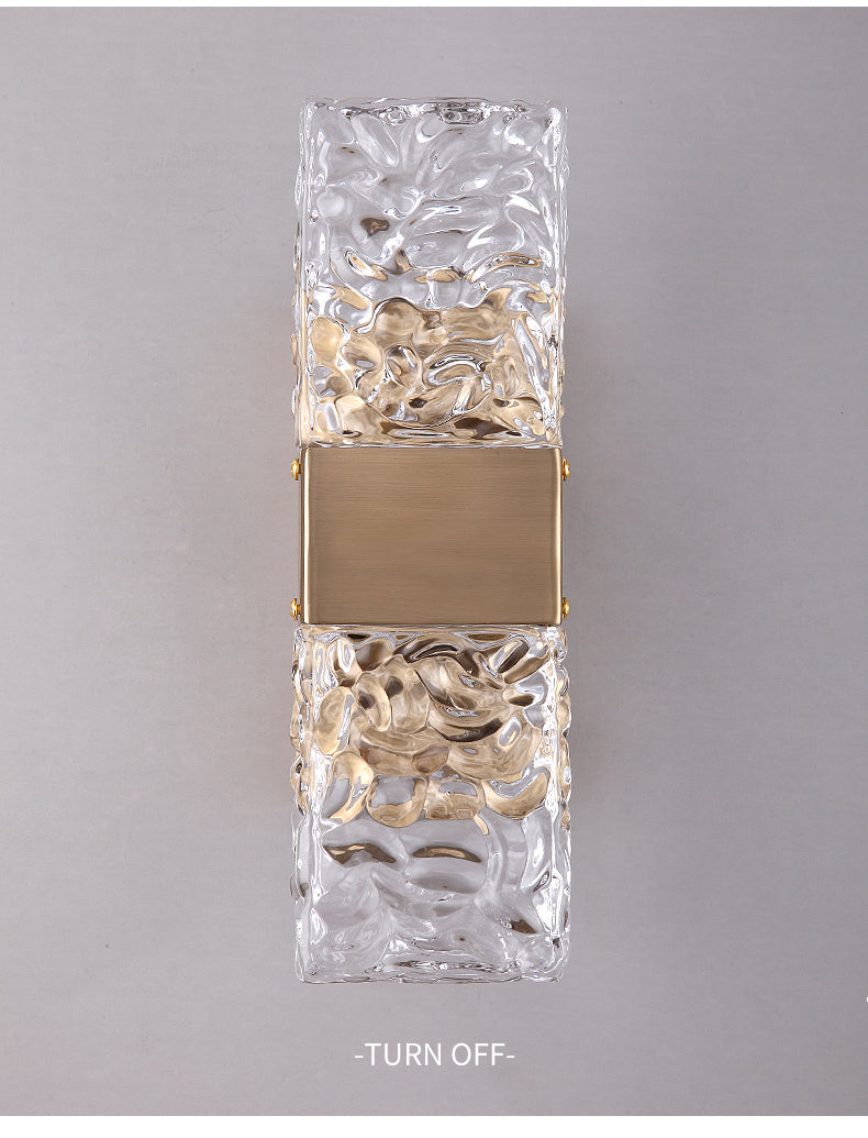 Applique Murale Minimaliste en Cristal - Luxe et Éclairage Ajustable pour Intérieur