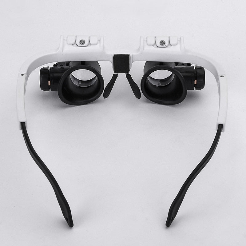 Lunettes de Grossissement LED Ajustables - Grossissement 8x, 15x et 23x