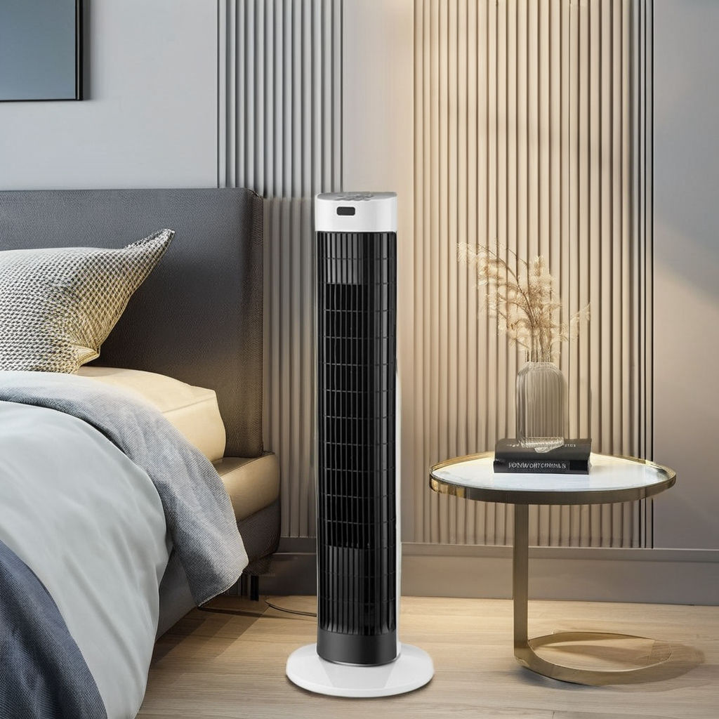 Ventilateur de Tour Silencieux 28 Pouces - Refroidissement Élégant et Sûr