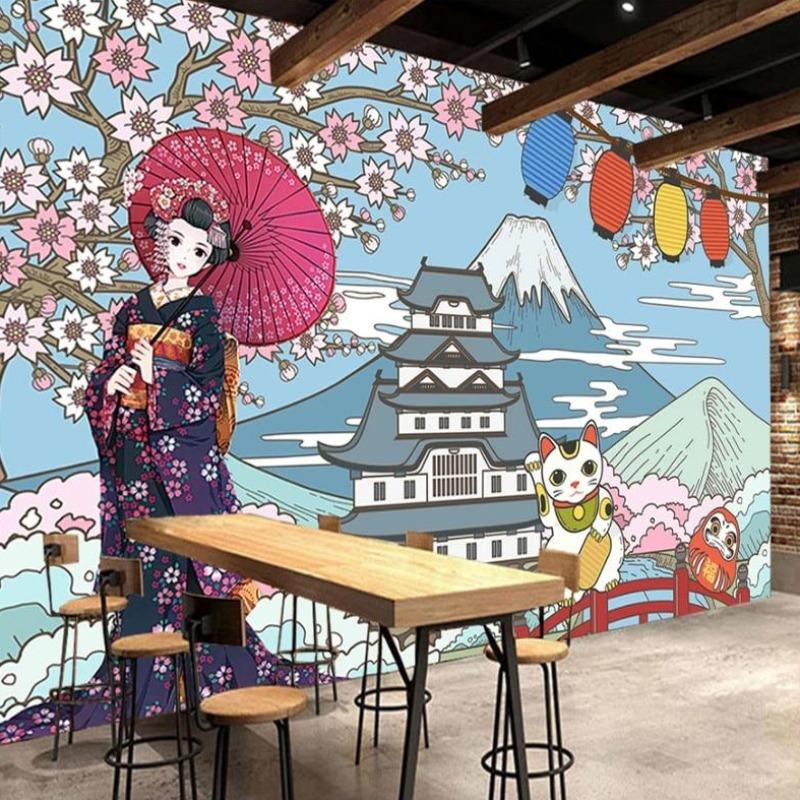 Papier Peint Japonais  Esprit Kimono