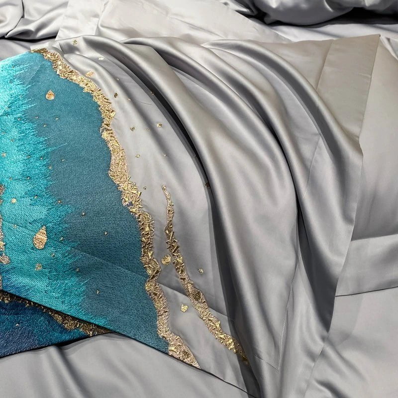 Housse de Couette en Coton Égyptien - Luxe Respirant et Confort Optimal