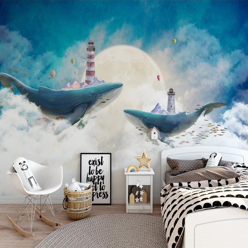 Colossal Whale Marine Wallpaper