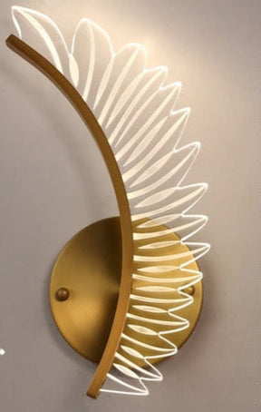 Applique Murale Ailes Dorées - Éclairage Magique et Élégant