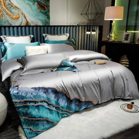 Housse de Couette en Coton Égyptien - Luxe Respirant et Confort Optimal