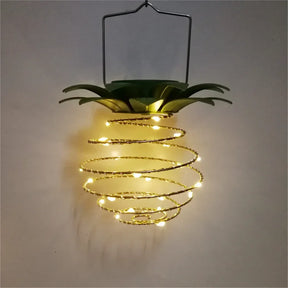 Lumière Solaire Ananas - Lampe Étanche avec Contrôle Intelligent