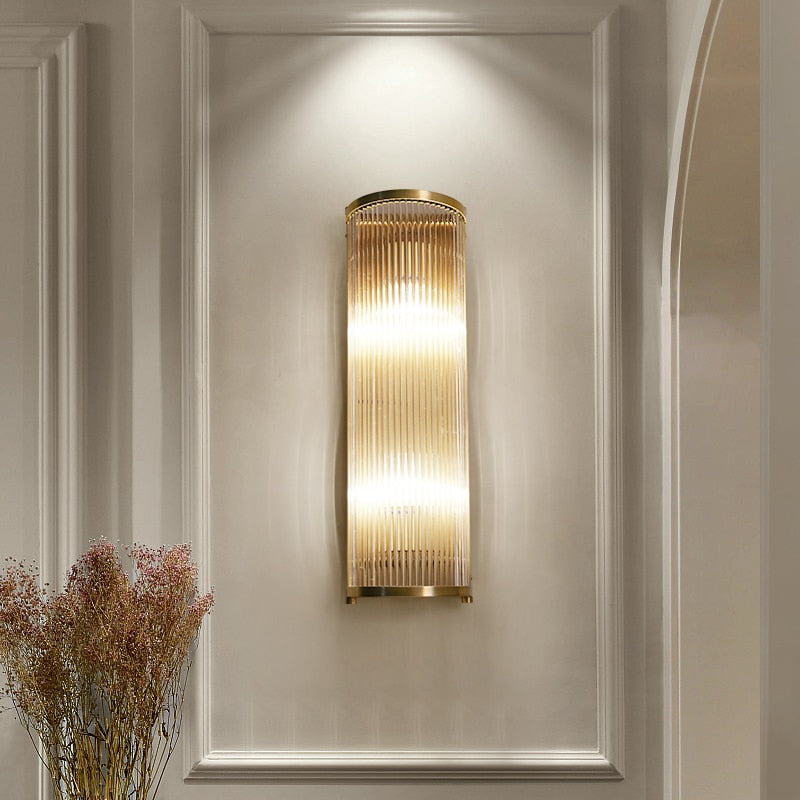 Lampe Murale en Cuivre Élégante - Éclairage Luxueux et Fonctionnel