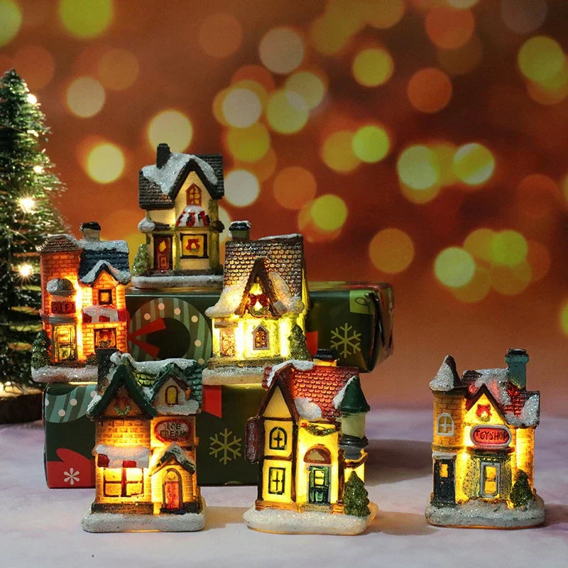 Décorations de Noël Illuminées - Ambiance Magique et Festive