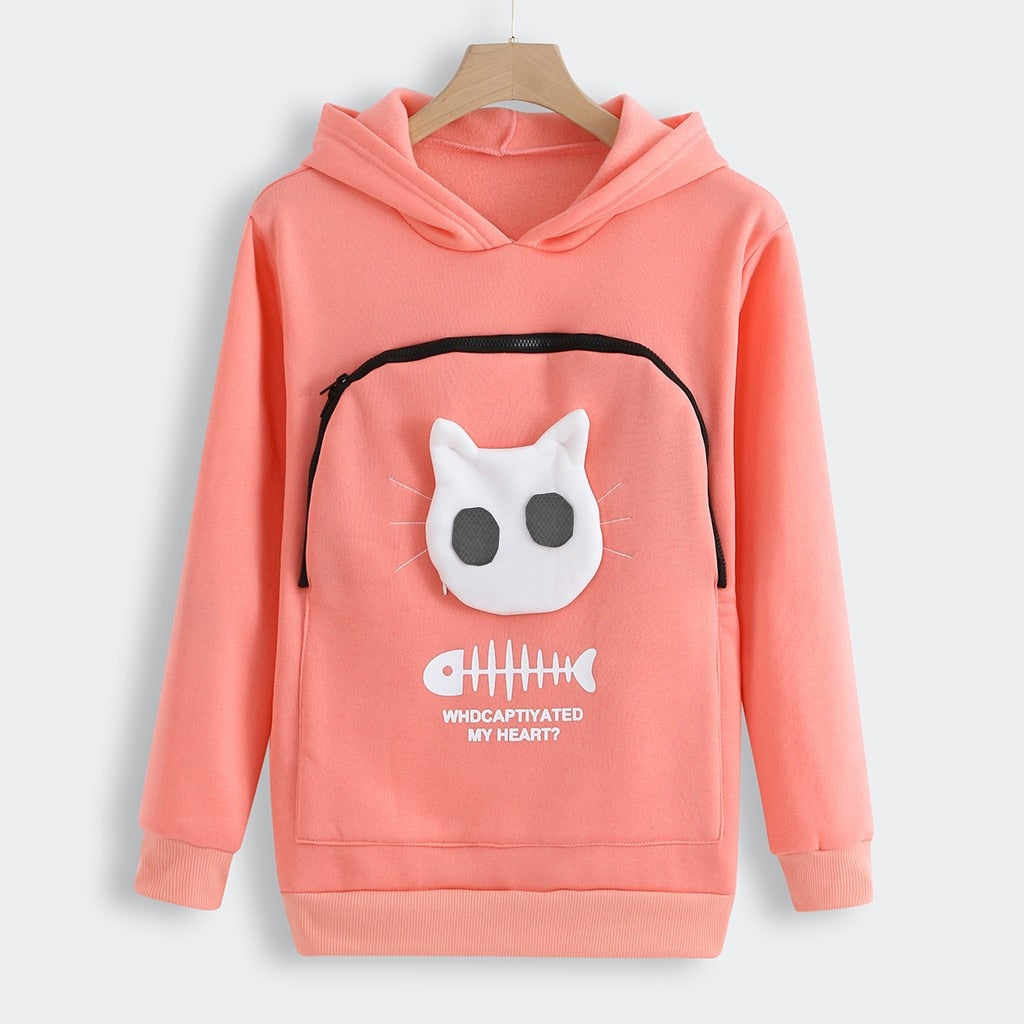 Pull d'Étreinte pour Animaux - Confort en Coton avec Poche Amovible