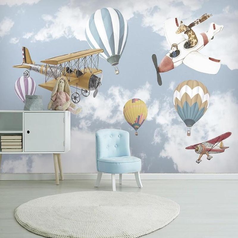 Papier Peint Avion  Voltige en 3D