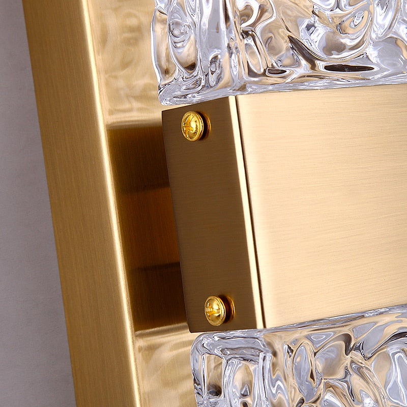 Applique Murale Minimaliste en Cristal - Luxe et Éclairage Ajustable pour Intérieur