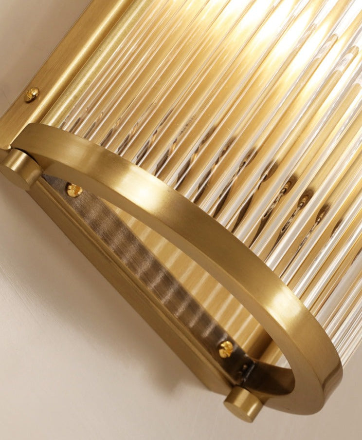 Lampe Murale en Cuivre Élégante - Éclairage Luxueux et Fonctionnel