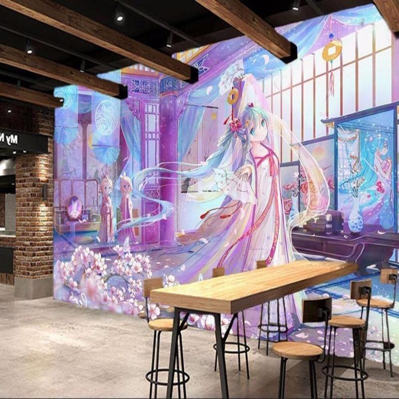 Papier Peint Japonais Manga  Fille Féerique