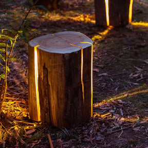 Lampe d'extérieur Imitation Souche d'Arbre - Durée de Vie de 50 000 Heures