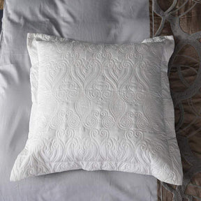 Housse de Couette Grise en Coton - Design Élégant avec Motif Chaîne