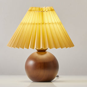Lampe de Table en Bois et Tissu - Éclairage Doux et Ambiance Chaleureuse