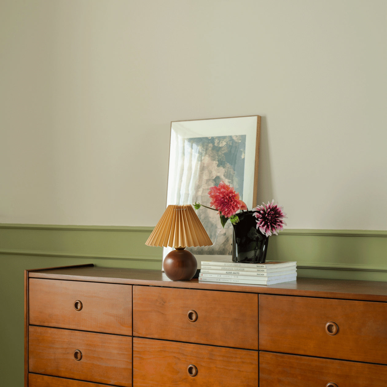 Lampe de Table en Bois et Tissu - Éclairage Doux et Ambiance Chaleureuse