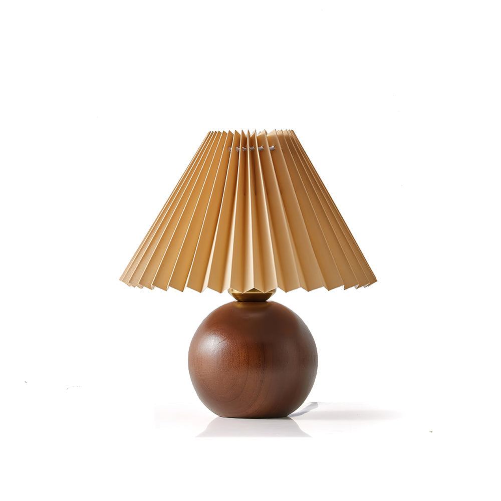 Lampe de Table en Bois et Tissu - Éclairage Doux et Ambiance Chaleureuse
