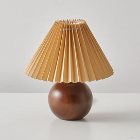 Lampe de Table en Bois et Tissu - Éclairage Doux et Ambiance Chaleureuse