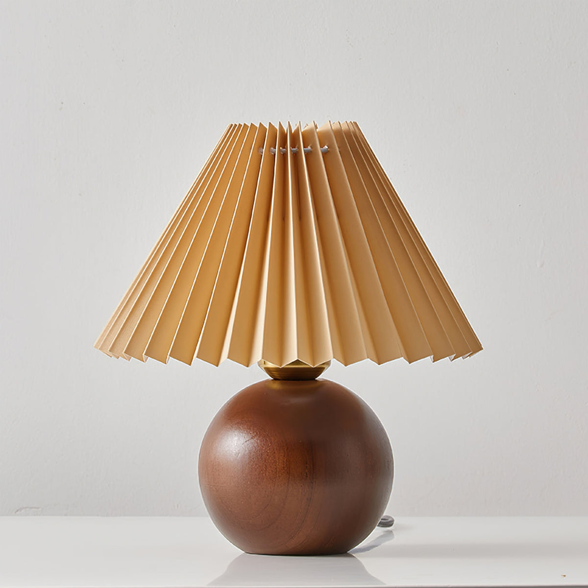Lampe de Table en Bois et Tissu - Éclairage Doux et Ambiance Chaleureuse