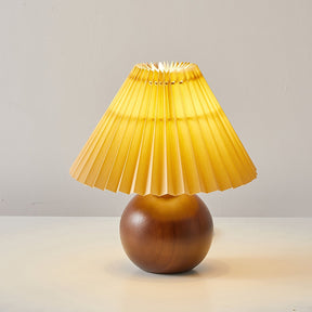 Lampe de Table en Bois et Tissu - Éclairage Doux et Ambiance Chaleureuse