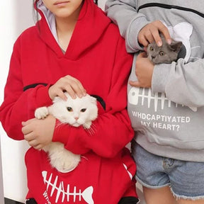 Pull d'Étreinte pour Animaux - Confort en Coton avec Poche Amovible