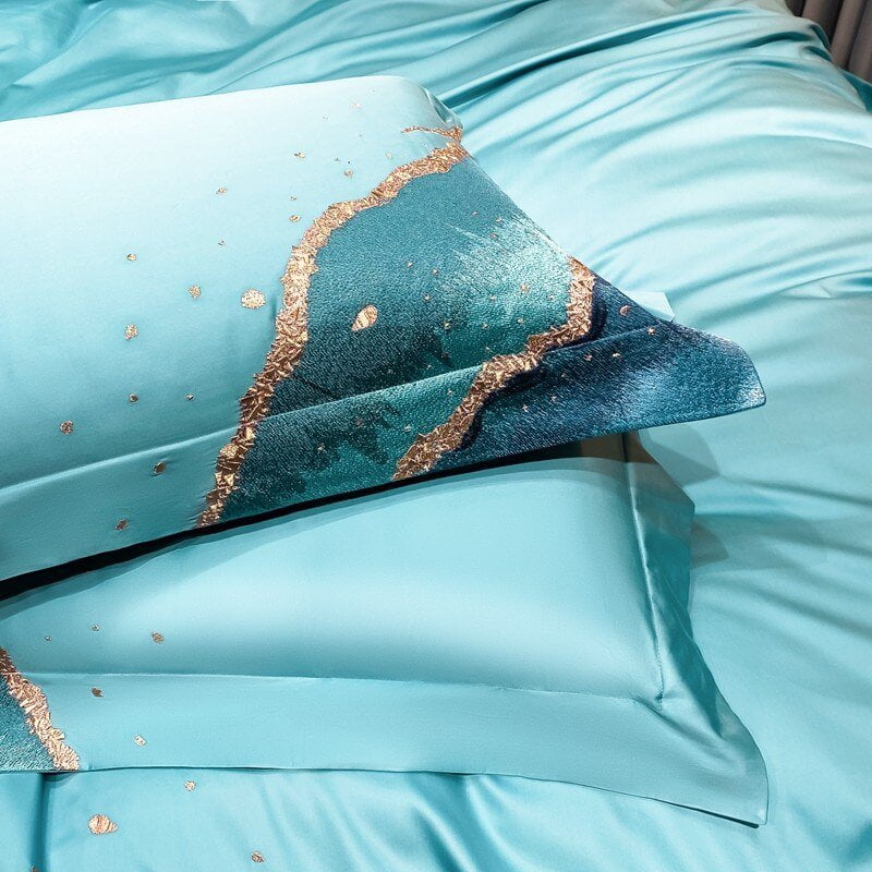 Housse de Couette en Coton Égyptien - Luxe Respirant et Confort Optimal