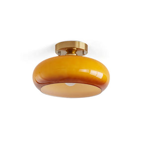 Plafonnier Élégant en Verre - Éclairage Intime et Ambiance Cosy