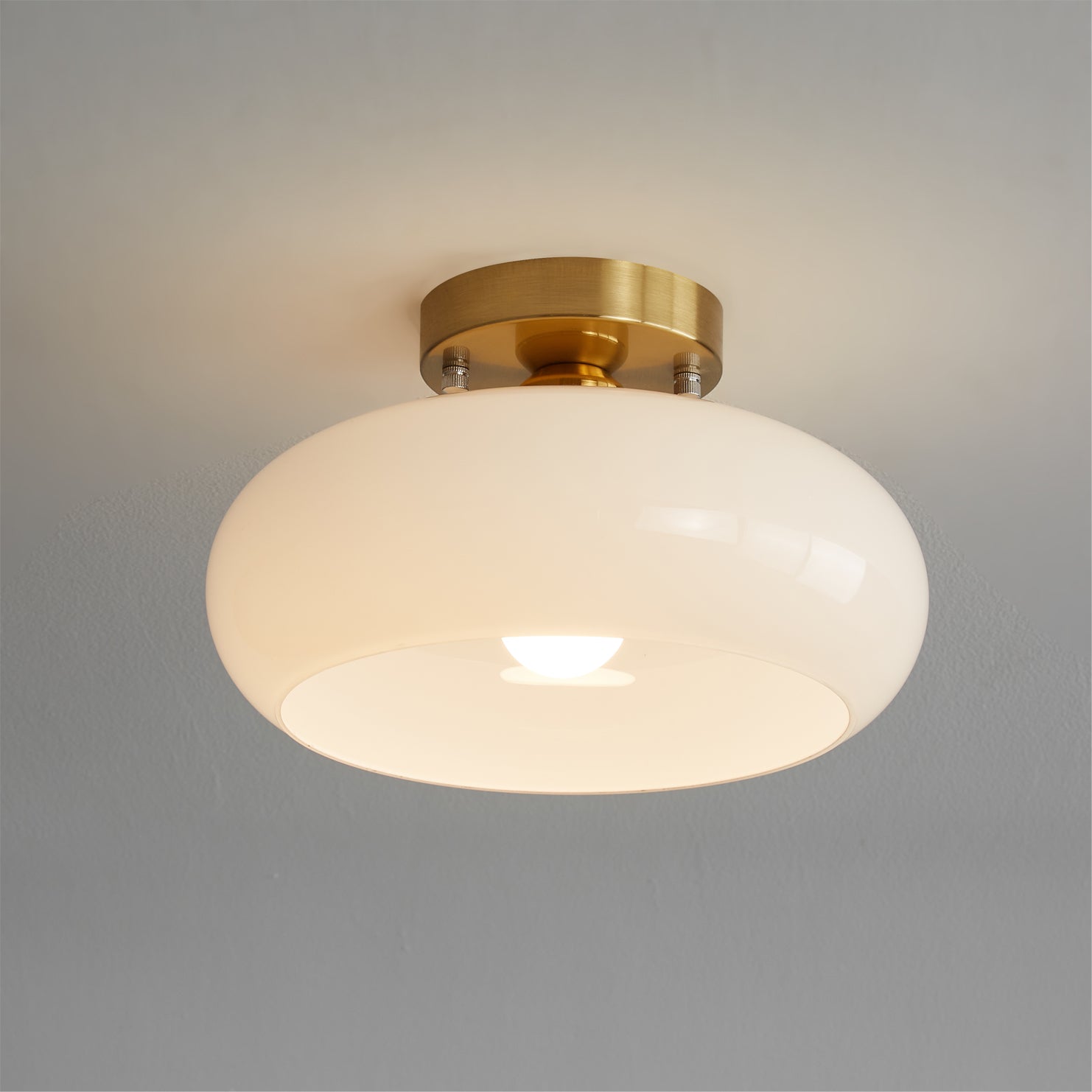 Plafonnier Élégant en Verre - Éclairage Intime et Ambiance Cosy