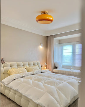 Plafonnier Élégant en Verre - Éclairage Intime et Ambiance Cosy