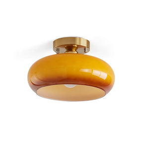Plafonnier Élégant en Verre - Éclairage Intime et Ambiance Cosy