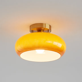 Plafonnier Élégant en Verre - Éclairage Intime et Ambiance Cosy