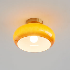 Plafonnier Élégant en Verre - Éclairage Intime et Ambiance Cosy