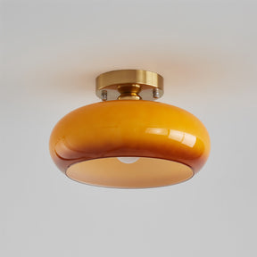 Plafonnier Élégant en Verre - Éclairage Intime et Ambiance Cosy
