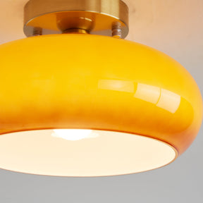 Plafonnier Élégant en Verre - Éclairage Intime et Ambiance Cosy