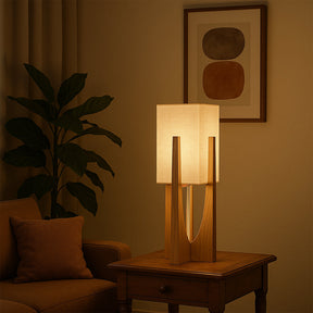 Lampe sur Pied Wabi Sabi Japonaise - Élégance Naturelle et Atmosphère Chaleureuse