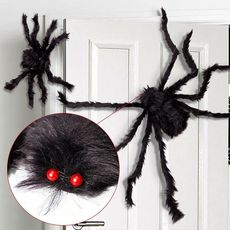Araignée Géante d'Halloween - Décoration Réaliste pour Jardin Extérieur