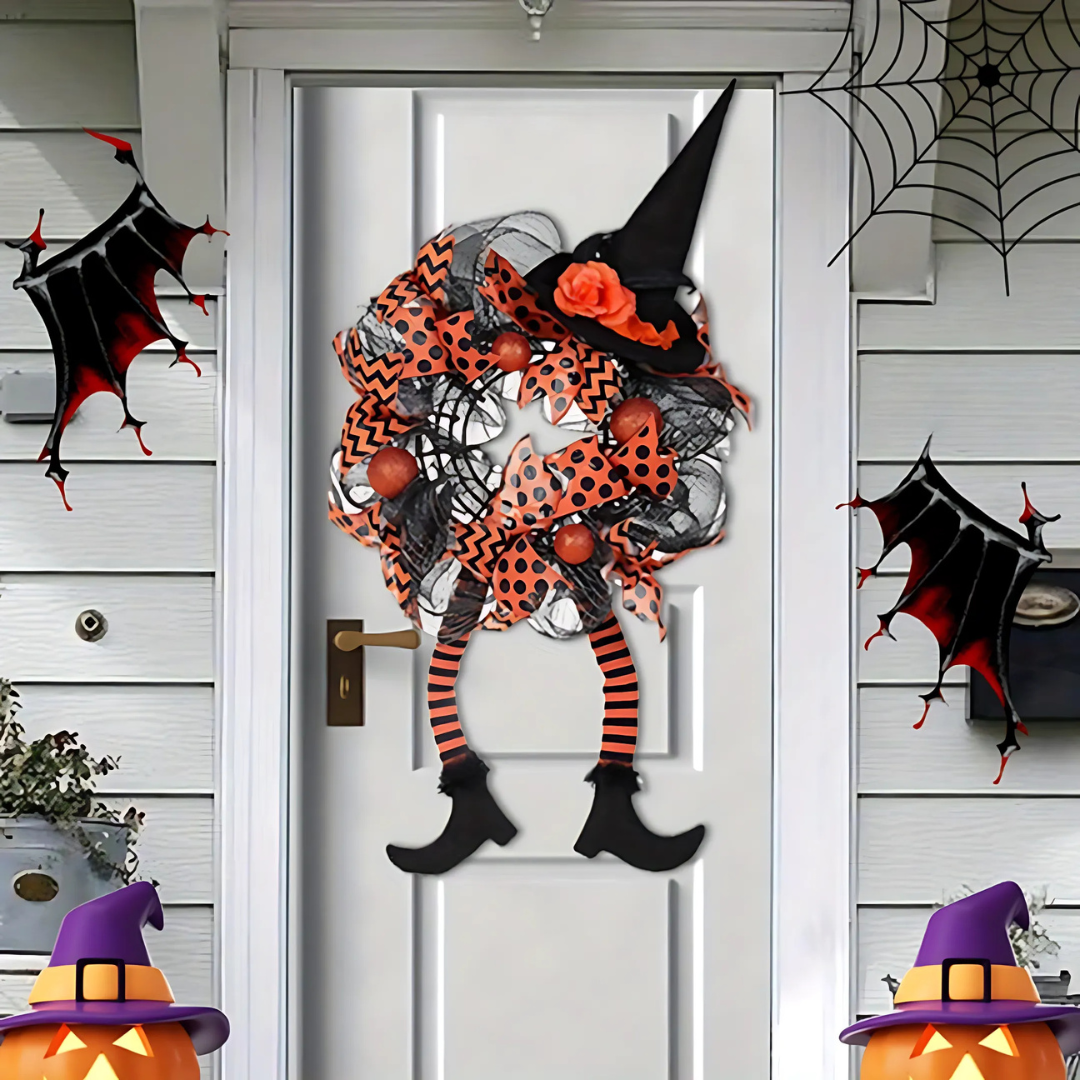 Couronne de Sorcière d'Halloween - Décoration Fantaisiste pour Votre Maison