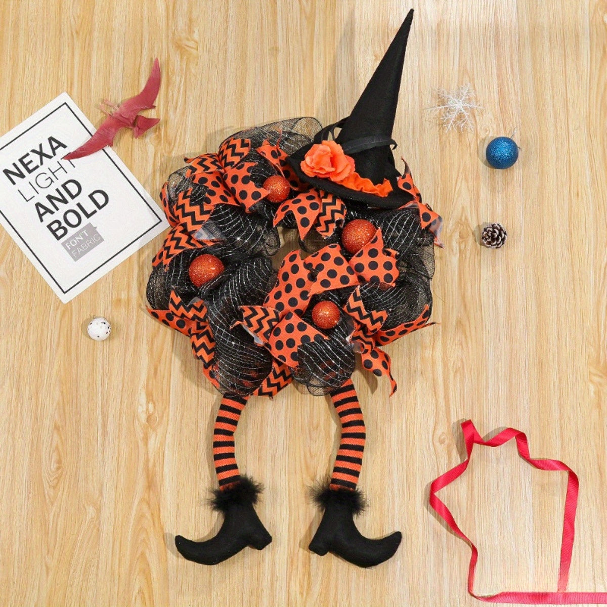 Couronne de Sorcière d'Halloween - Décoration Fantaisiste pour Votre Maison