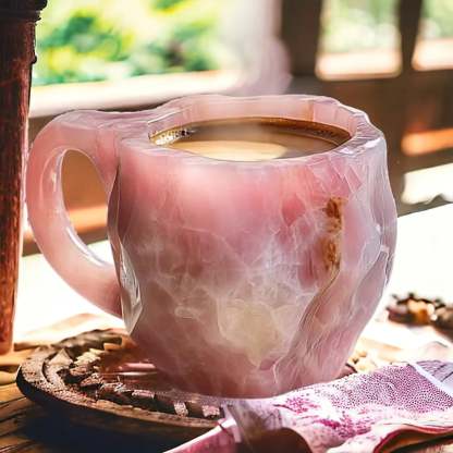 Mug en Cristal Minéral Isolé - Design Unique et Pratique au Quotidien