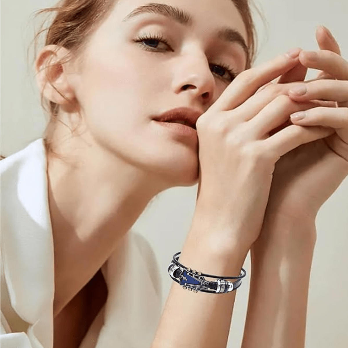 Bracelet en Cuir Inspiré de la Guitare | Accessoire Stylé pour Amateurs de Musique