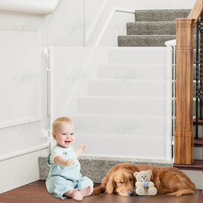 Barrière de Sécurité Rétractable - Protection Élégante pour Enfants et Animaux