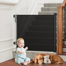 Barrière de Sécurité Rétractable - Protection Élégante pour Enfants et Animaux