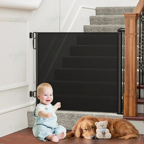 Barrière de Sécurité Rétractable - Protection Élégante pour Enfants et Animaux