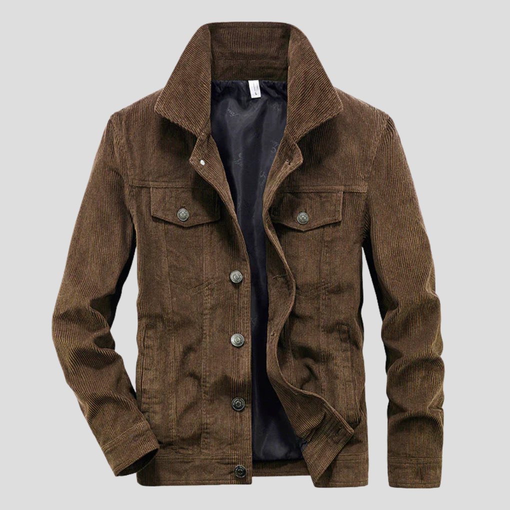 Veste en Velours Côtelé pour Homme - Coupe Slim et Style Élégant